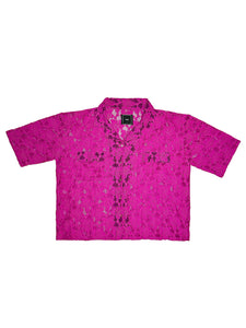 Fuscia Lace Shirt