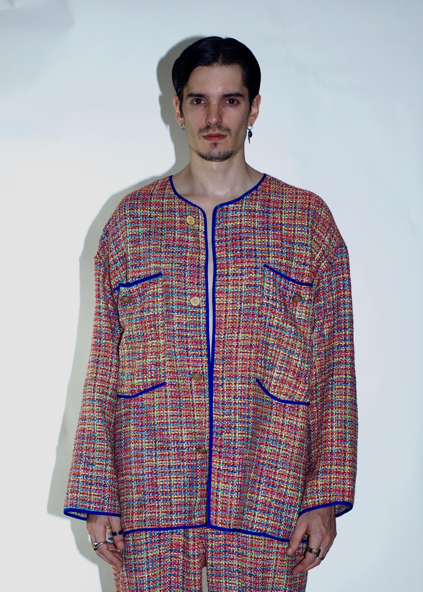 CRUZ 001 - Multicolored Tweed Jacket