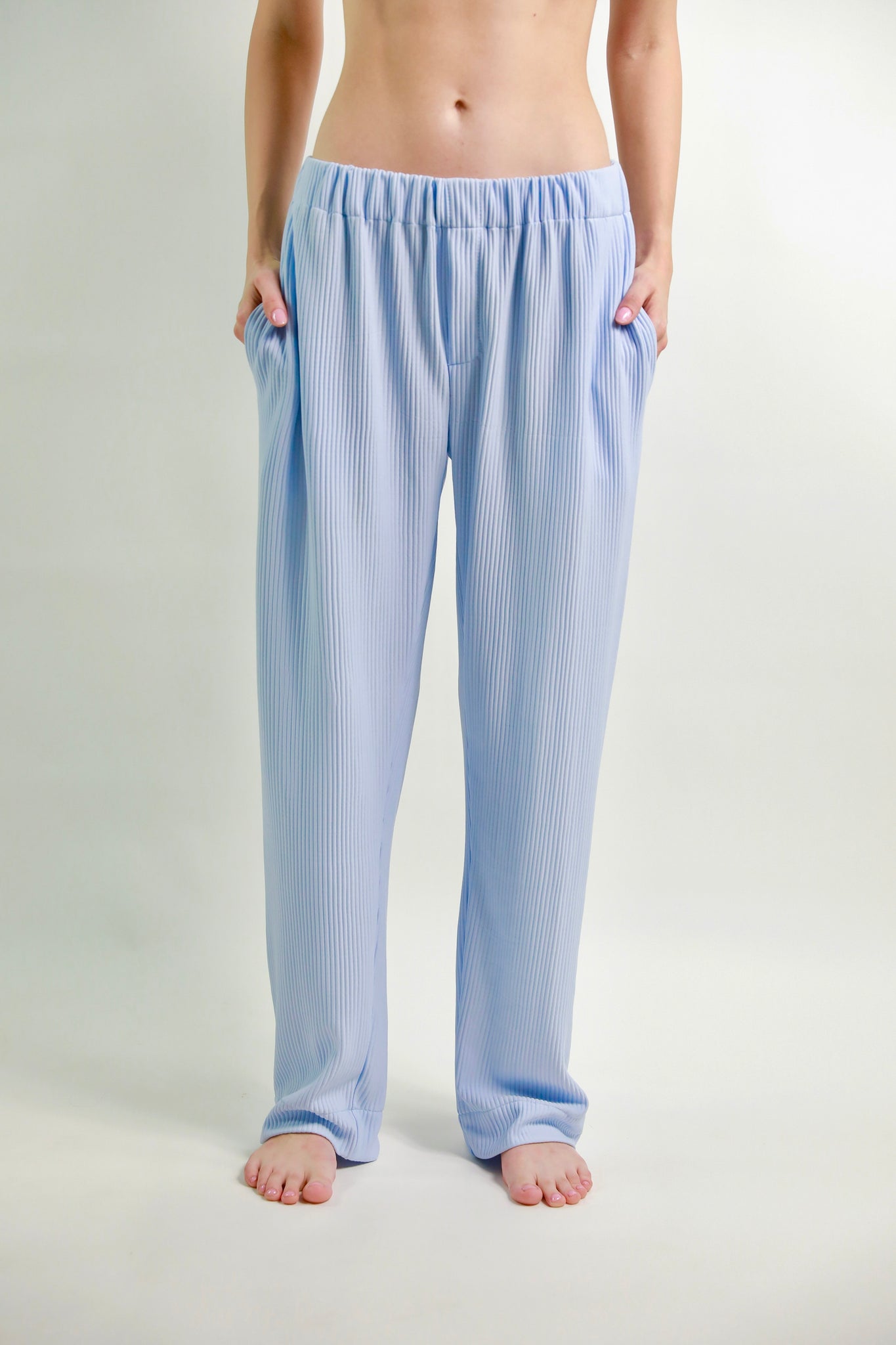 SS22 Baby Blue Pleated Trousers