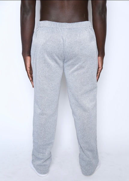 Grey Non-Cuffed Sweatpants