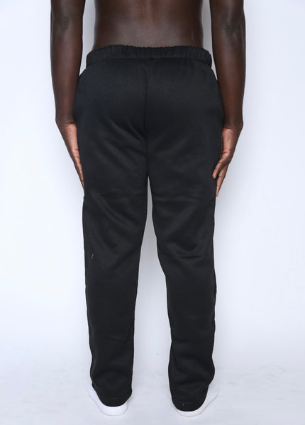 Black Non-Cuffed Sweatpants