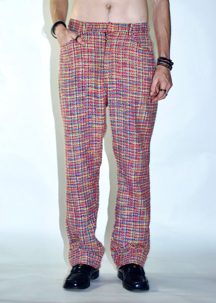 CRUZ 001 - Multicolored Tweed Trousers