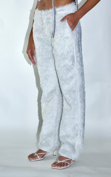 CRUZ 001 -White Fur Pants