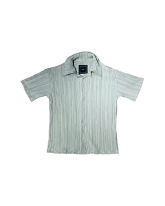 Sage Pleated Button down Shirt