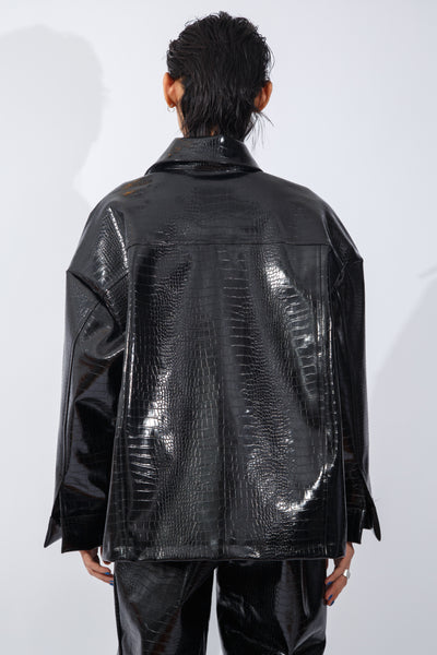 F/W20 Vegan Croc-Leather Jacket