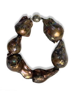 Multi-Colored Baroque Pearl Bracelet